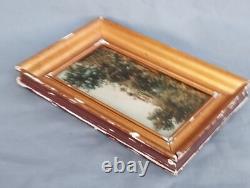 Auguste HERST Clement Joseph oil painting on wood landscape