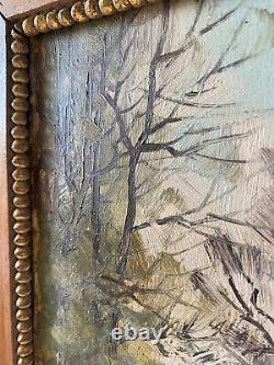 Autumn Landscape Table Pondside By Octave Pycke (1904-1968) Hsp + Frame