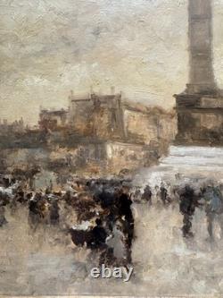 Bastille Square, Paris, by Vicente de Paredes (1845–1905)
