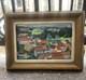 Beautiful 1940s Oil Painting On Wood Panel. Size: 24 &times; 15 Cm