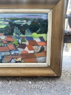 Beautiful 1940s Oil Painting on Wood Panel. Size: 24 × 15 cm
