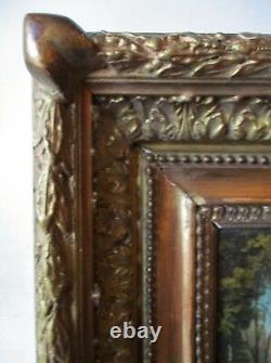 Beautiful Little Painting Table Hsp Barbizon 19th Landscape Hunter, To Be Identified