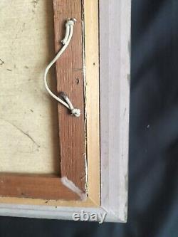 Beautiful Montparnasse Frame in Richly Carved and Patinated Wood / 20th Century Oil on Canvas