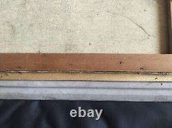 Beautiful Montparnasse Frame in Richly Carved and Patinated Wood / 20th Century Oil on Canvas