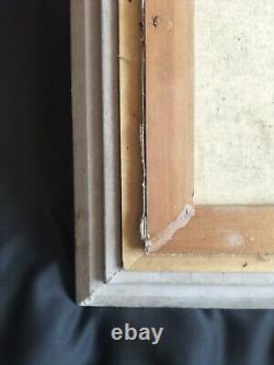 Beautiful Montparnasse Frame in Richly Carved and Patinated Wood / 20th Century Oil on Canvas