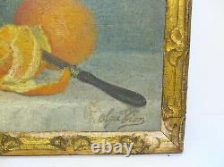 Beautiful Oil On Panneau Hsp Nature Morte Signed Olga Vion 19th Referenced Painter