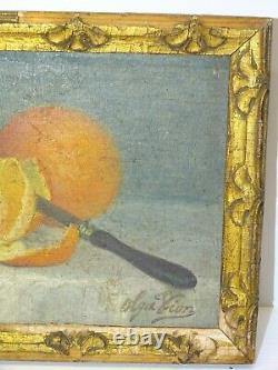 Beautiful Oil On Panneau Hsp Nature Morte Signed Olga Vion 19th Referenced Painter