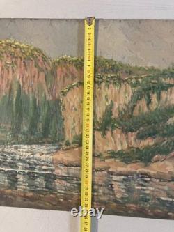 Beautiful Oil Painting on Wood Panel Pointillism Pointillist Impressionist Art