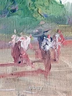 Beautiful Oil on Wood by Riccardo Capone, Italian School, Naples, 1960s