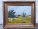 Beautiful Painting Oil On Panel Wood Landscape Sign Beautiful Frame Dore