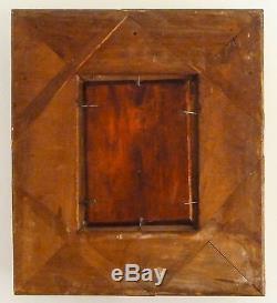Beautiful Painting Romantic, Painting, Oil / Wood, Gilded Wood Frame, MID XIX