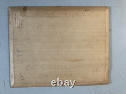 Beautiful oil painting on wood panel 1900 impressionist landscape woman At the Well Art