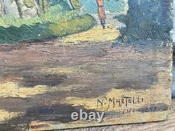 Beautiful oil painting on wood panel, Mariano Procópio Museum, 1954, Juiz de Fora Art