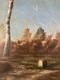 Beautiful Oil Painting On Wood Panel, Circa 1900, Post-impressionist Landscape, Countryside Art
