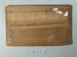 Beautiful oil painting on wooden panel 1900 impressionist landscape Fauvist color art