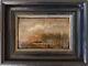 Beautiful Small Landscape In Oil 19th Wood Frame 12 19cm