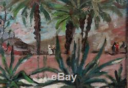 Bel Orientalist 1950. Algeria & Tunisia Of Painters. Landscape Animated. Sign