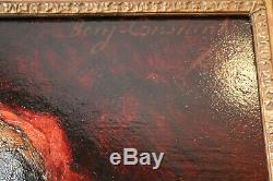 Benjamin Constant (orientalist) Oil On Mahogany Panel