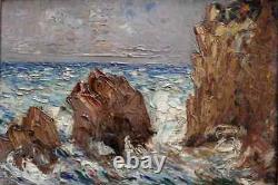 Bernard Cowez 20th. Possible Impressionist Landsage Of Bord De Mer