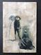Bernard Louis Borione Religious Study Woman Kneeling Military Uniform Painting