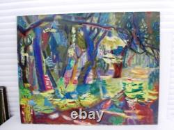 Berthomme St-andre Underwood of Green Oaks Oil Fauvist on Canvas - 1942
