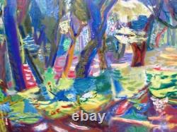 Berthomme St-andre Underwood of Green Oaks Oil Fauvist on Canvas - 1942