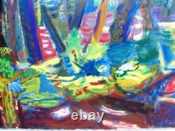 Berthomme St-andre Underwood of Green Oaks Oil Fauvist on Canvas - 1942