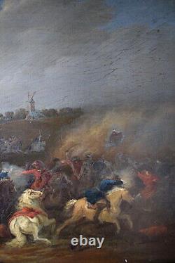 Breydel Karel Carel Says Cavalier Chevalier Battle Scene Signed XVII XVIII