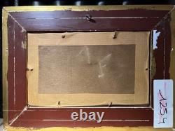 Busy Port, oil on panel, signed Jules DULAC. 13.5x22.5 cm