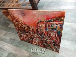 CHRISTOPHE CASSEL COTE ARTPRICE- AKOUN ORIGINAL OIL on wood paris