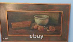 Camille Liausu (1894-1975), Still Life, oil on wood, signed, 26 x 55 cm