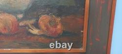 Camille Liausu (1894-1975), Still Life, oil on wood, signed, 26 x 55 cm