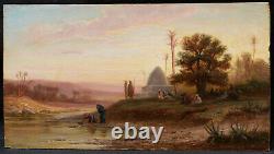 Carl Rudolf S. Huber Austrian Orientalist Painting As Seen Egypt Eastern Landscape