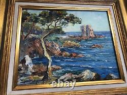 Castle of the Golden Island of Boulouris Saint Raphael by Henri Bargin 1960