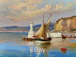 Cesare Ferri, Landscape, Sea, Nice, Port, Ship, Table, Navy, French Riviera