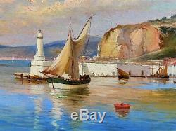 Cesare Ferri, Landscape, Sea, Nice, Port, Ship, Table, Navy, French Riviera