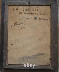 Chapel of Querqueville (50). A. Pélissier. Oil on wood. 1930. Cherbourg