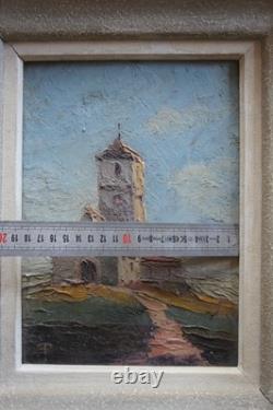 Chapel of Querqueville (50). A. Pélissier. Oil on wood. 1930. Cherbourg