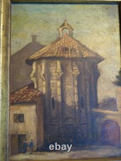 Chapel oil on wood SCHOOL OF THE EARLY 20th CENTURY