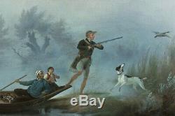 Charles Gabriel Gauthier (1802-1858), Duck Hunting, Dog, Romance