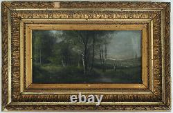 Charles HENRY Oil Painting on Canvas Peasant at the Edge of the Woods Late 19th Century