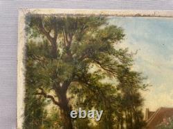Charles Joseph A. LECOINTE, Elegant Ladies in a Park, Signed Antique Painting