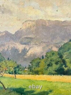 Charles Martin-Sauvaigo Mountain Landscape Oil - Grande Chartreuse - Signed