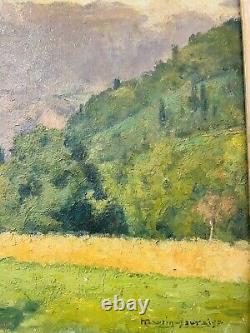 Charles Martin-Sauvaigo Mountain Landscape Oil - Grande Chartreuse - Signed