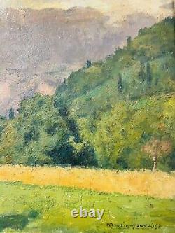 Charles Martin-Sauvaigo Mountain Landscape Oil - Grande Chartreuse - Signed