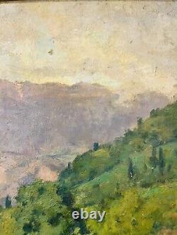 Charles Martin-Sauvaigo Mountain Landscape Oil - Grande Chartreuse - Signed