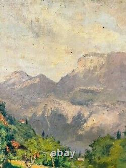 Charles Martin-Sauvaigo Mountain Landscape Oil - Grande Chartreuse - Signed