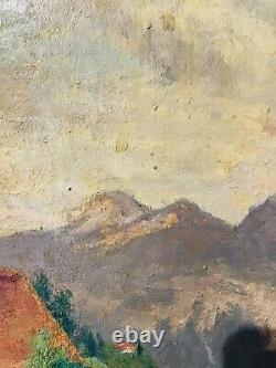 Charles Martin-Sauvaigo Mountain Landscape Oil - Grande Chartreuse - Signed