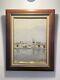 Charles Martin-sauvaigo Oil On Wood- Port Of Brest- Signature And Stamp 20th Century