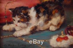 Charles Van Den Eycken, 1911, Benezit, Huge Cote! The Kitten And The Jewels